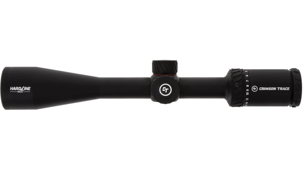 Crimson Trace Hardline Rifle Scope, 4-16x42mm, 1in Tube, Second Focal Plane, CT Custom MR1-MOA Reticle, MOC Coating, Black, 01-01410