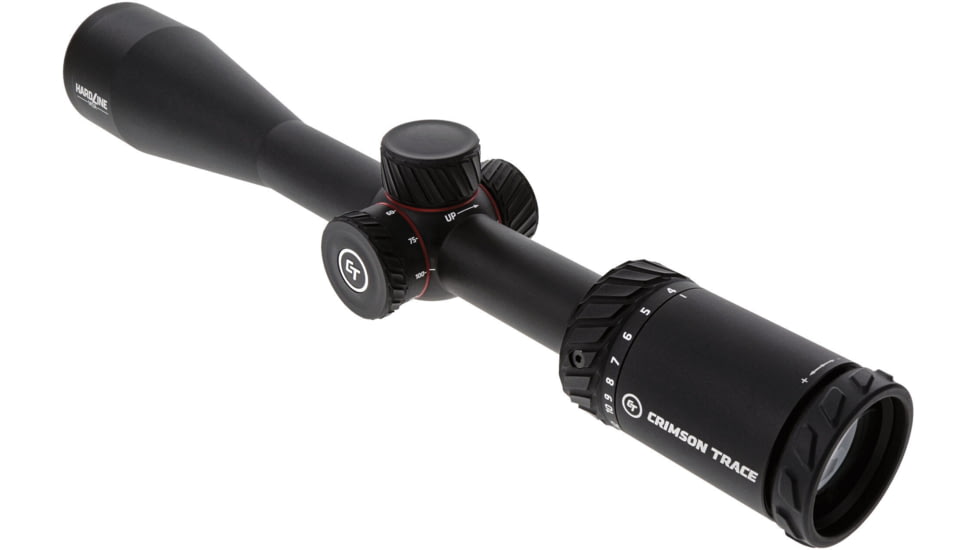 Crimson Trace Hardline Rifle Scope, 4-16x42mm, 1in Tube, Second Focal Plane, CT Custom MR1-MOA Reticle, MOC Coating, Black, 01-01410