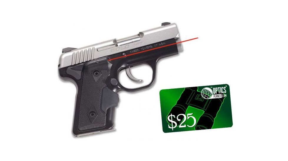 Crimson Trace Kimber Solo- LaserGrips, Black LG-408 w/ 25 Dollar Email Gift Certificate