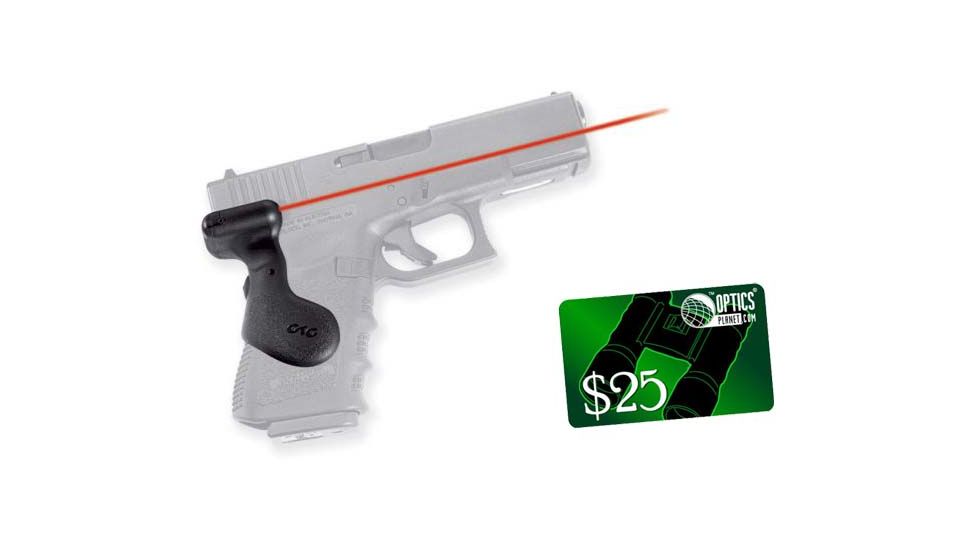 Crimson Trace Laser &amp; Lightguard Gun Grip - Compact For Glock Laser Grip LG-619 w/ 25 Dollar Email Gift Certificate