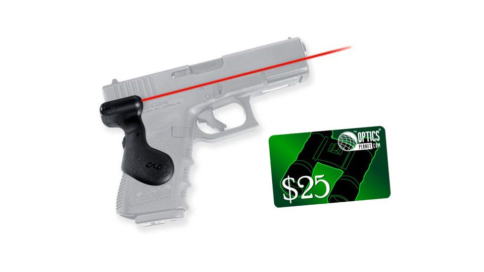 Crimson Trace Laser &amp; Lightguard Gun Grip - Compact Glock Laser Grip LG-619 w/ 25 Dollar Email Gift Certificate