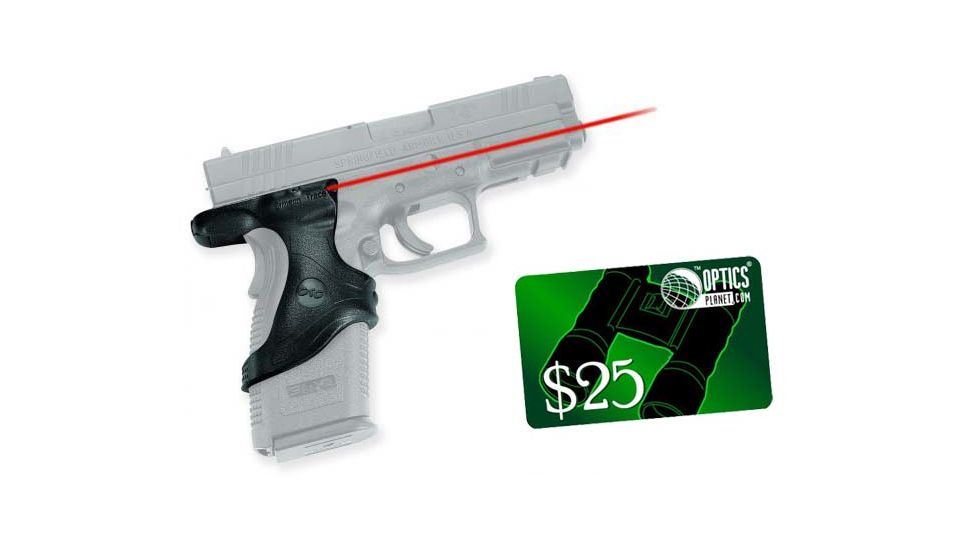 Crimson Trace Lasergrip, Black - Springfield Armory XD 45 ACP - LG445 w/ 25 Dollar Email Gift Certificate