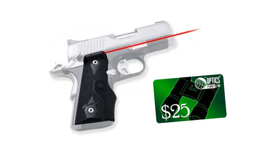 Crimson Trace Lasergrip for 1911 Compacts - LG304 w/ 25 Dollar Email Gift Certificate