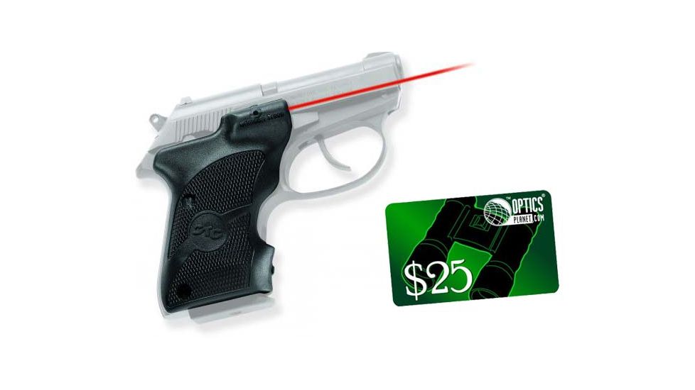 Crimson Trace Lasergrip for Beretta Model 21/32 ACP LG490 w/ 25 Dollar Email Gift Certificate