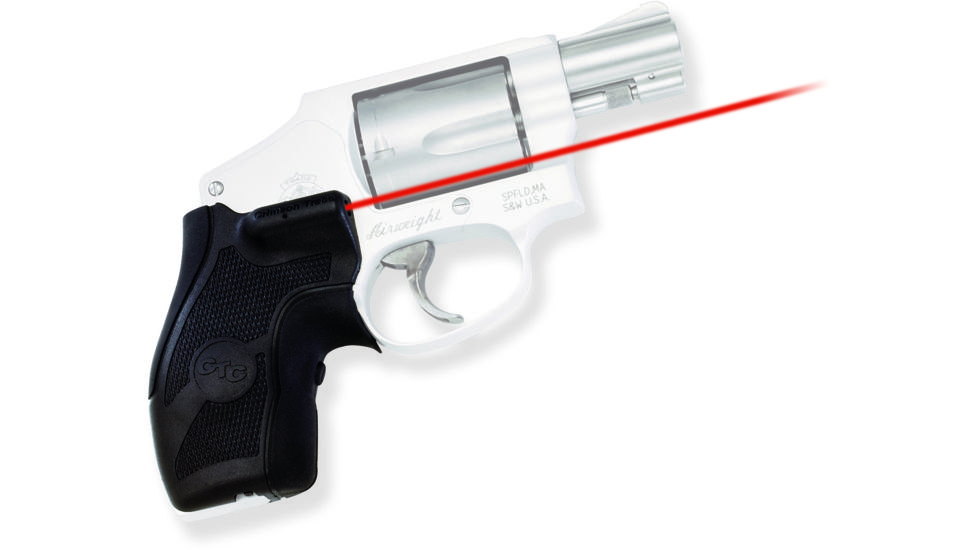 Crimson Trace Lasergrip Sight, Black, Smith and Wesson J-Frame Round Butt, LG405