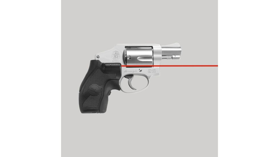 Crimson Trace Lasergrip Sight, Black, Smith and Wesson J-Frame Round Butt, LG405