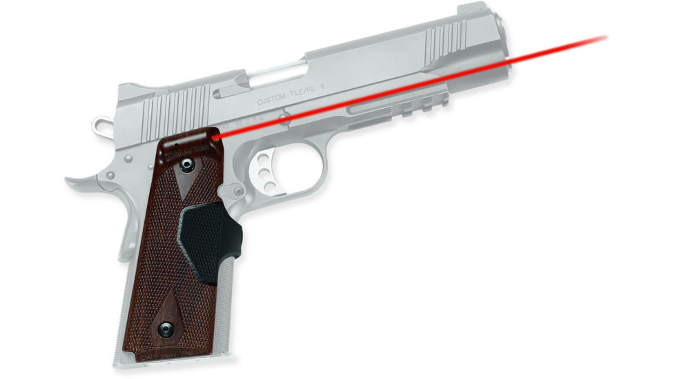 Crimson Trace 1911 Government/Commander Walnut, ProCustom, Lasergrip, Front Activation LG-401-P16-DEMO