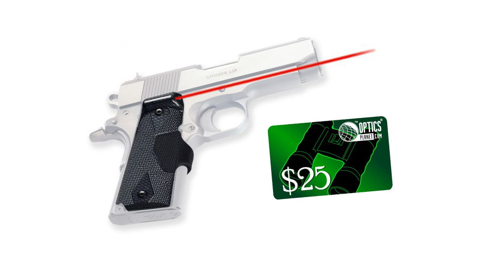 Crimson Trace LaserGuard 1911 Officer's/Defender/Compact - Carbon Fiber LG-404 P4 w/ 25 Dollar Email Gift Certificate