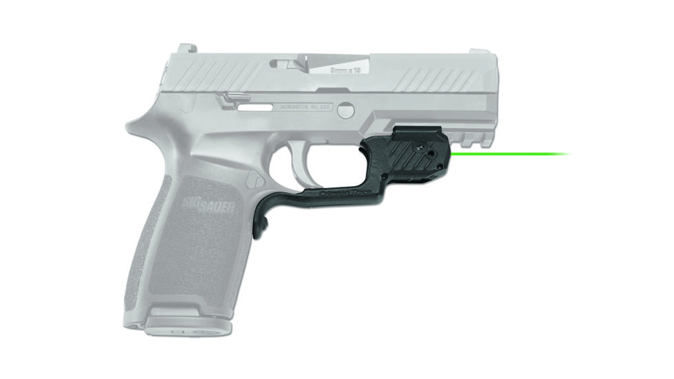 Crimson Trace Laserguard Green Laser Sight, Black, 5mW, 515-532nm, For Sig Sauer P320, LG-420G