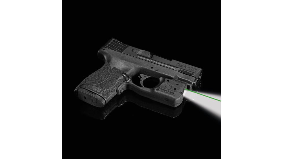 Crimson Trace Laserguard Pro Green Laser / 150 Lumen LED White Light for Smith and Wesson M/P 45 Shield, LL-808G