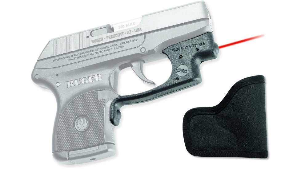 Crimson Trace Laserguard Red Laser Sight for Ruger LCP with Holster, LG-431H