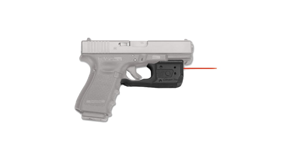Crimson Trace Laserguard Pro for Glock Gen 3 and 4, 17/19/22/35/37/38, Red, Clam Pack LL-807-S