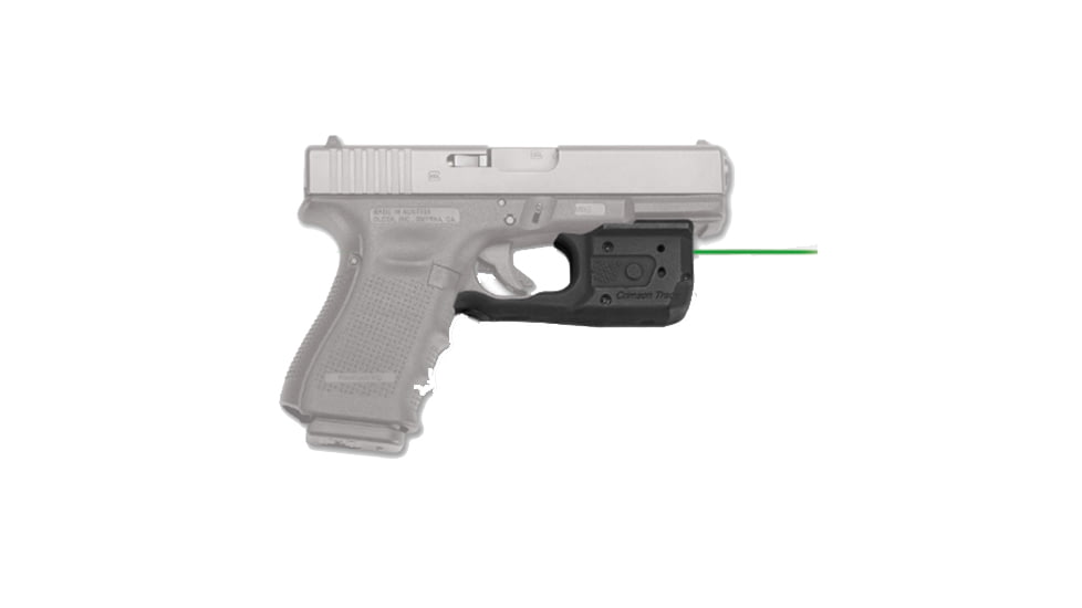 Crimson Trace Laserguard Pro for Glock Gen 3 and 4, 17/19/22/35/37/38, Green, Clam Pack LL-807G-S