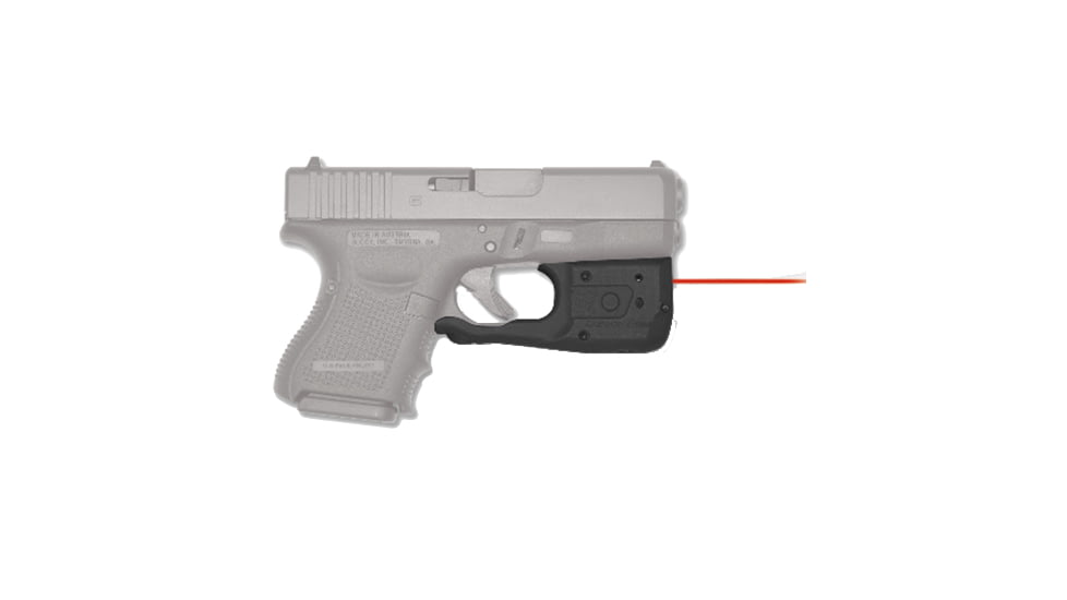 Crimson Trace Laserguard Pro for Glock Gen 3 and 4, 26/27/29/30/33/36/39, Red, Clam Pack LL-810-S