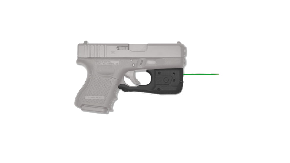 Crimson Trace Laserguard Pro for Glock Gen 3 and 4, 26/27/29/30/33/36/39, Green, Clam Pack LL-810G-S