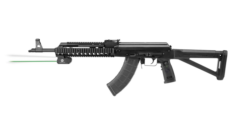 USED Crimson Trace LiNQ Green Laser / 300 Lumen White Light for Standard AK-Type Rifles / Springfield Armory SOCOM, LNQ-103G, EDEMO1