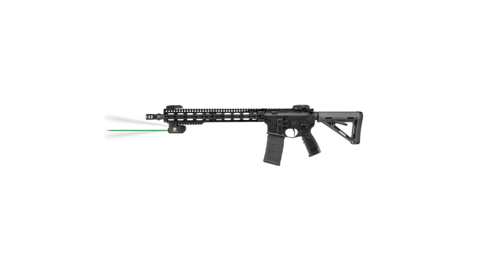 Crimson Trace LiNQ Green Laser and Tactical Light Sight for AR Rifles, CR2, Green, 300 Lumens, Black, LNQ-100G