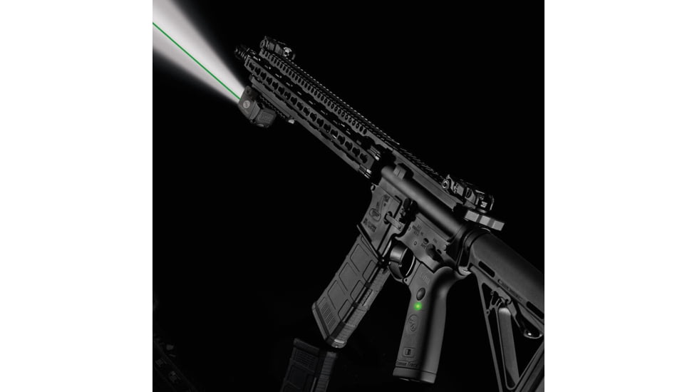 Crimson Trace LiNQ Green Laser and Tactical Light Sight for AR Rifles, CR2, Green, 300 Lumens, Black, LNQ-100G