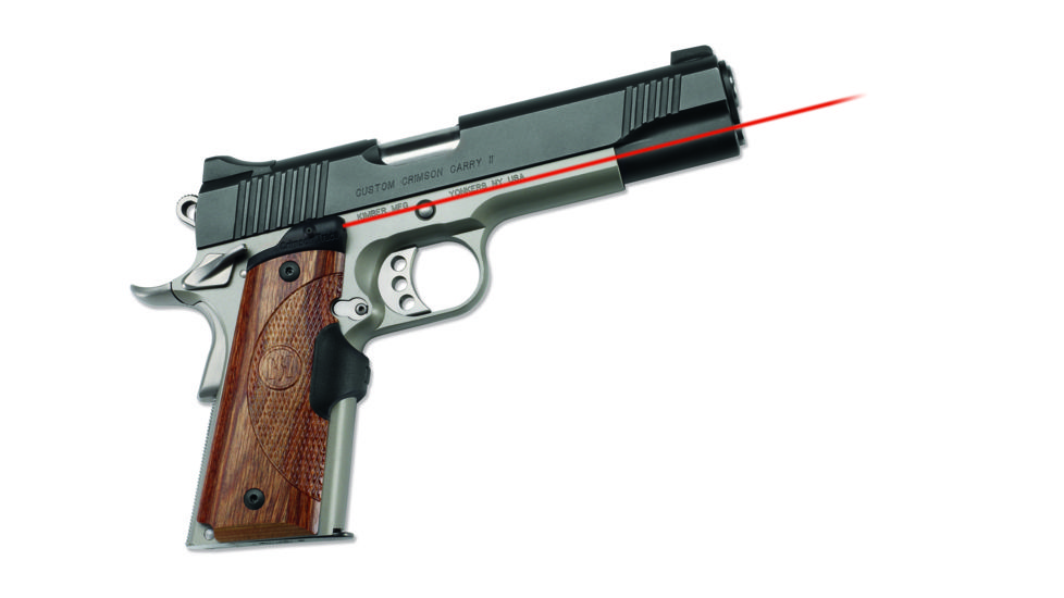 Crimson Trace Master LaserGrip Laser Sight for 1911 Gov't + Commander, Walnut LG-908