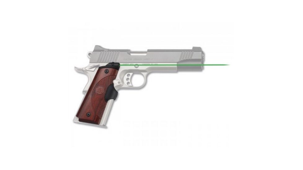 Crimson Trace Master Series Lasergrip w/ Green Laser for 1911 Full-Size, Rosewood, LG-901G