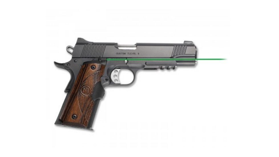 Crimson Trace Master Series Lasergrip w/ Green Laser for 1911 Full-Size, Walnut, LG-908G