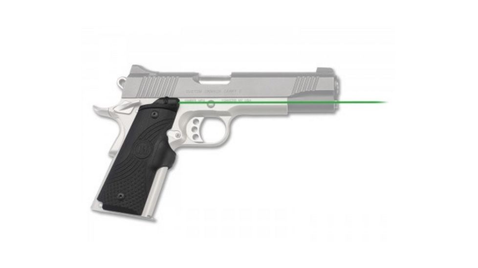 Crimson Trace Master Series Lasergrip w/ Green Laser for 1911 Full-Size, Black, LG-919G