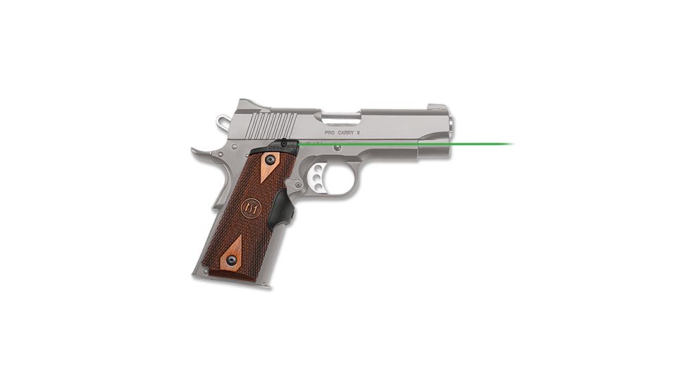 Crimson Trace Master Series Cocobolo Diamond Lasergrips, Green Laser, Fits Full-Size 1911, Black/Brown, LG-920G