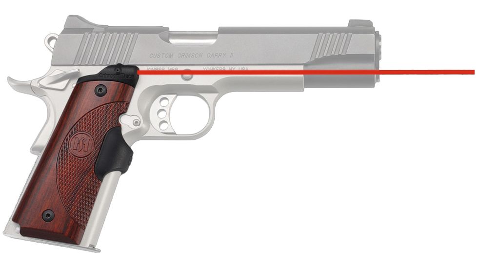 Crimson Trace Master Series Rosewood Laser Grip, 1911 Government/Commander, LG-901