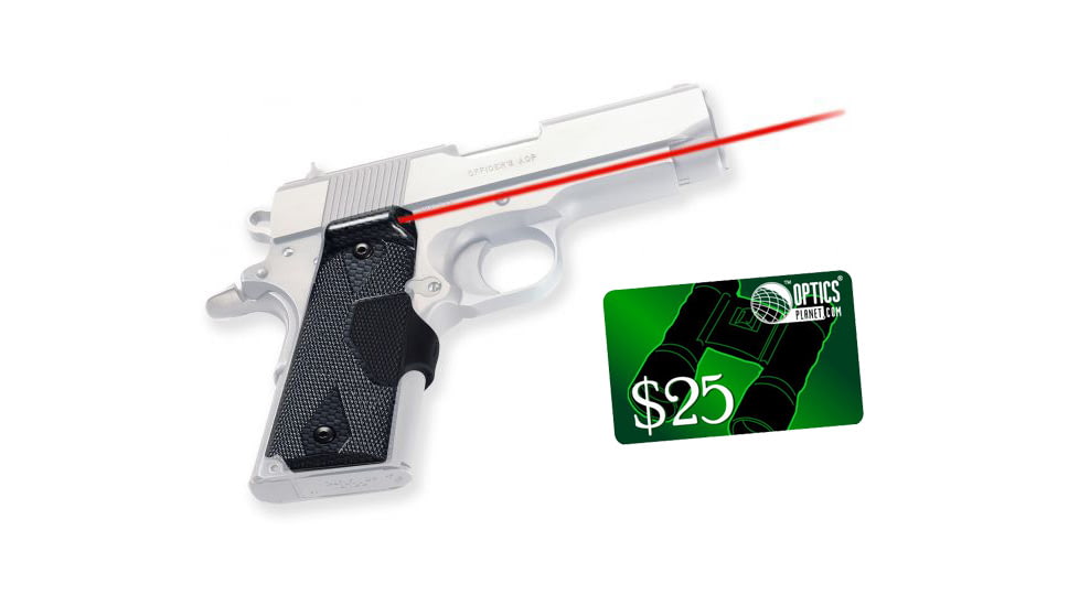 Crimson Trace Pro-Custom Carbon Fiber Pattern Lasergrip - 1911 and 1991A1 Full-Size LG-401P4 w/ 25 Dollar Email Gift Certificate