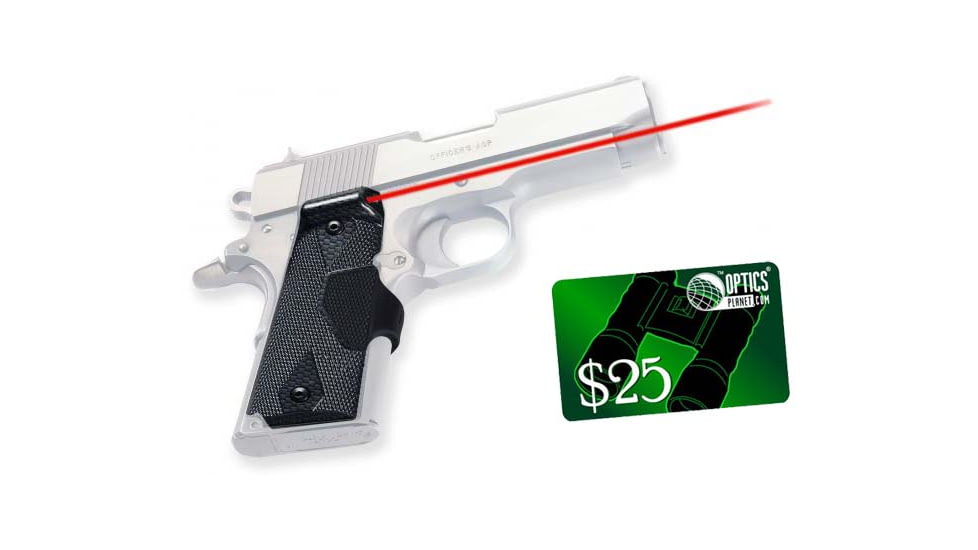Crimson Trace Pro-Custom Carbon Fiber Pattern Lasergrip - 1911 and 1991A1 Full-Size LG-401P4 w/ 25 Dollar Email Gift Certificate