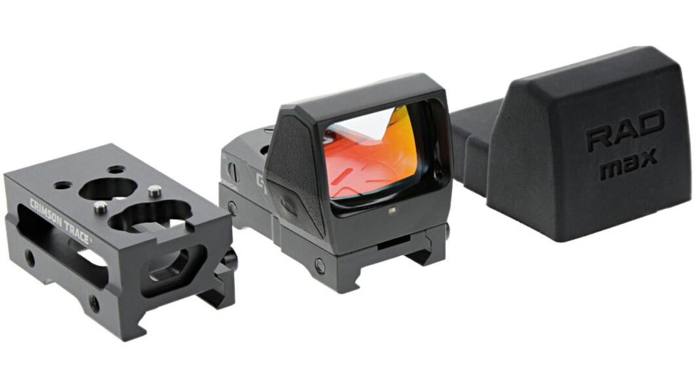 Crimson Trace Rad Max Open Reflex Red Dot Sight, 1x3.25 MOA Dot Reticle, Black, 01-01990