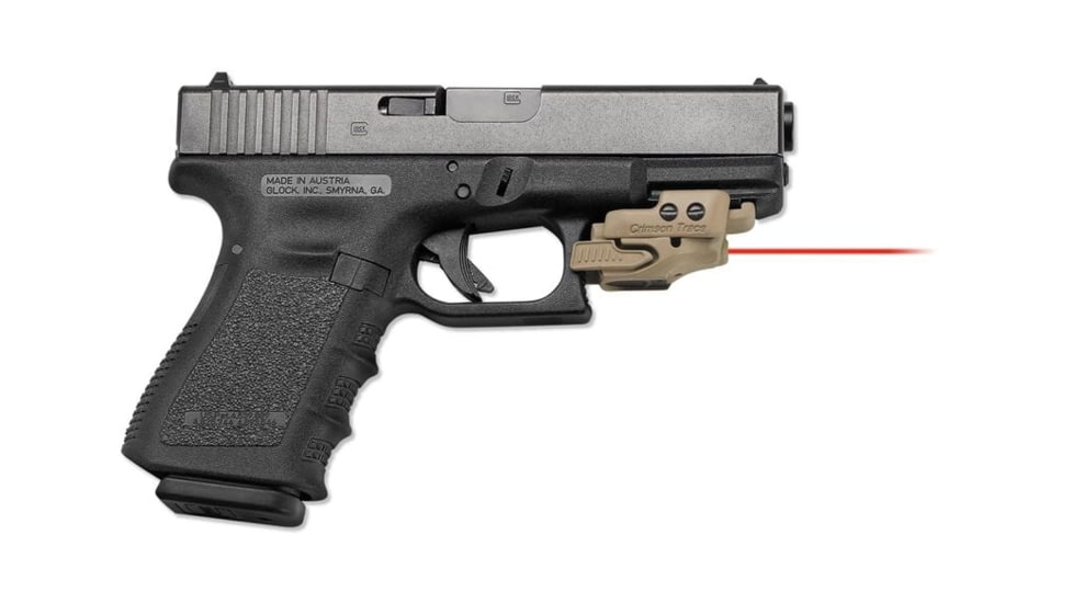 Crimson Trace Rail Master Laser Red Universal Mount Tan