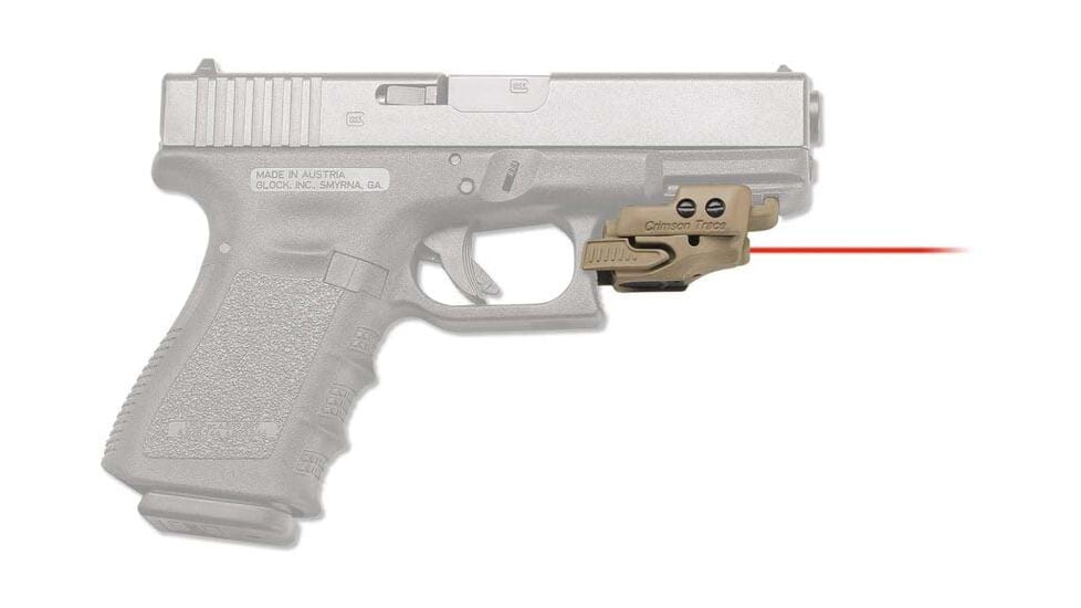 Crimson Trace Rail Master Laser Red Universal Mount Tan