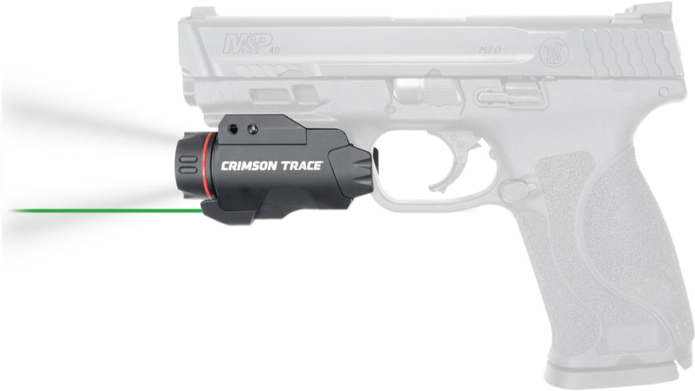 Crimson Trace CMR-207 Rail Master Pro Laser Sight &amp; Tactical Light System, Universal Rail Mount, Green Laser, Black, CMR-207G