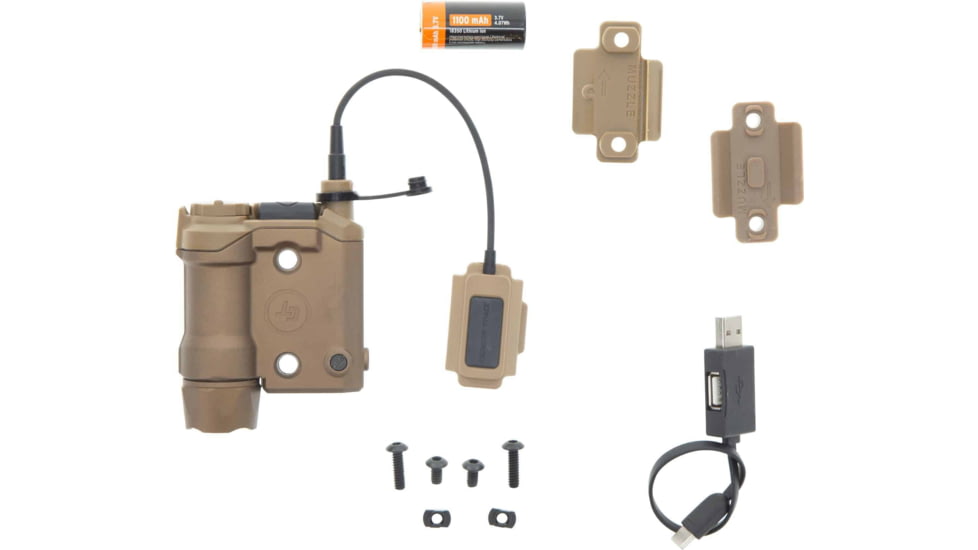Crimson Trace Rail Master Laser Sight & Tactical Light System, Green Laser Color/White Light, Universal Rail Mount, CMR-301 TAN