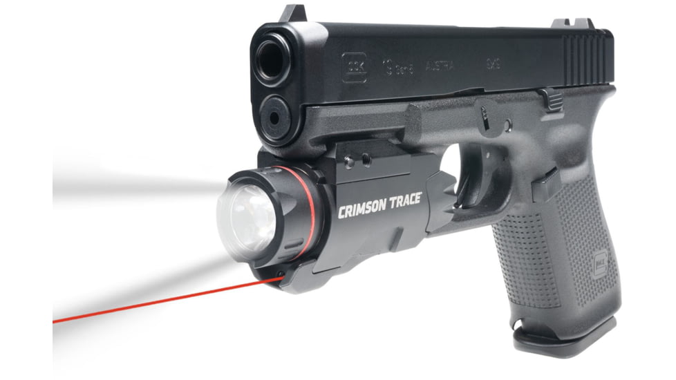 Crimson Trace CMR-207 Rail Master Pro Laser Sight &amp; Tactical Light System, Universal Rail Mount, Red Laser, Black, CMR-207
