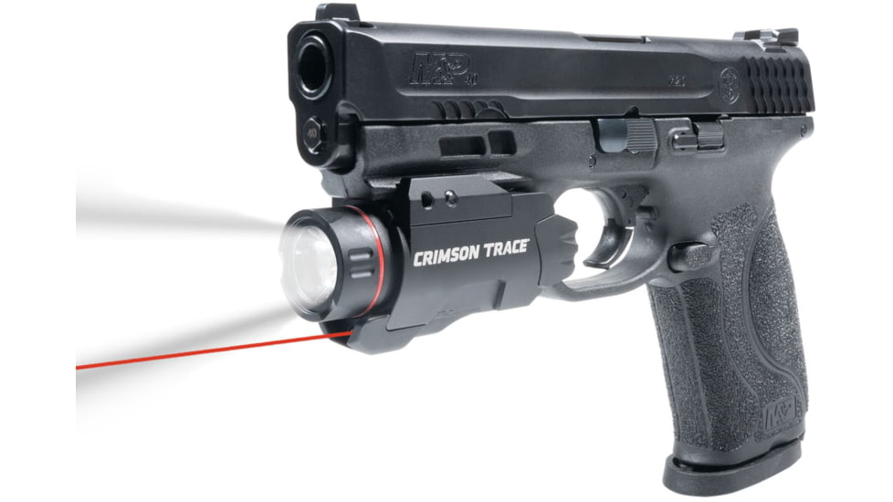 Crimson Trace CMR-207 Rail Master Pro Laser Sight &amp; Tactical Light System, Universal Rail Mount, Red Laser, Black, CMR-207