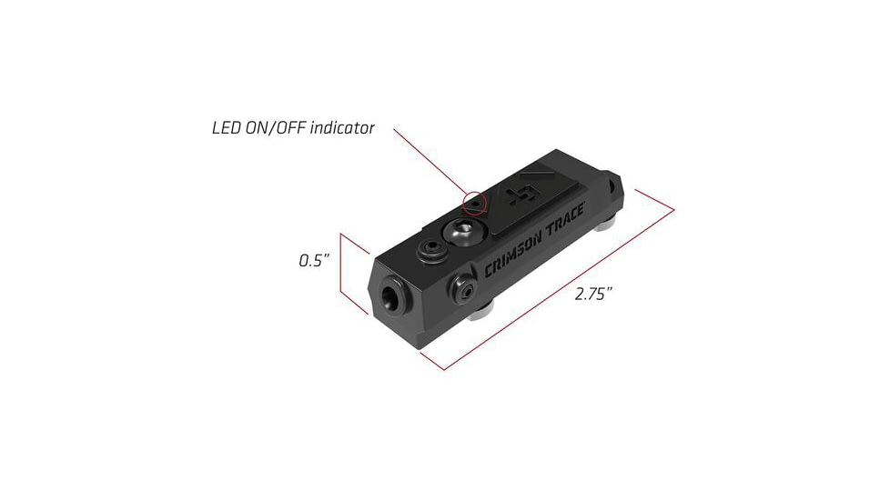 Crimson Trace Rail Master Modular Tactical Laser, Black, 01-3000193
