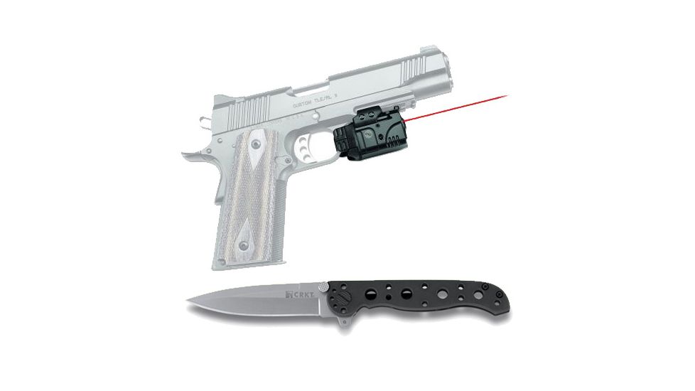 Crimson Trace Railmaster Pro Red Lasergrip w/ CRKT Knife CMR-205 CRKT
