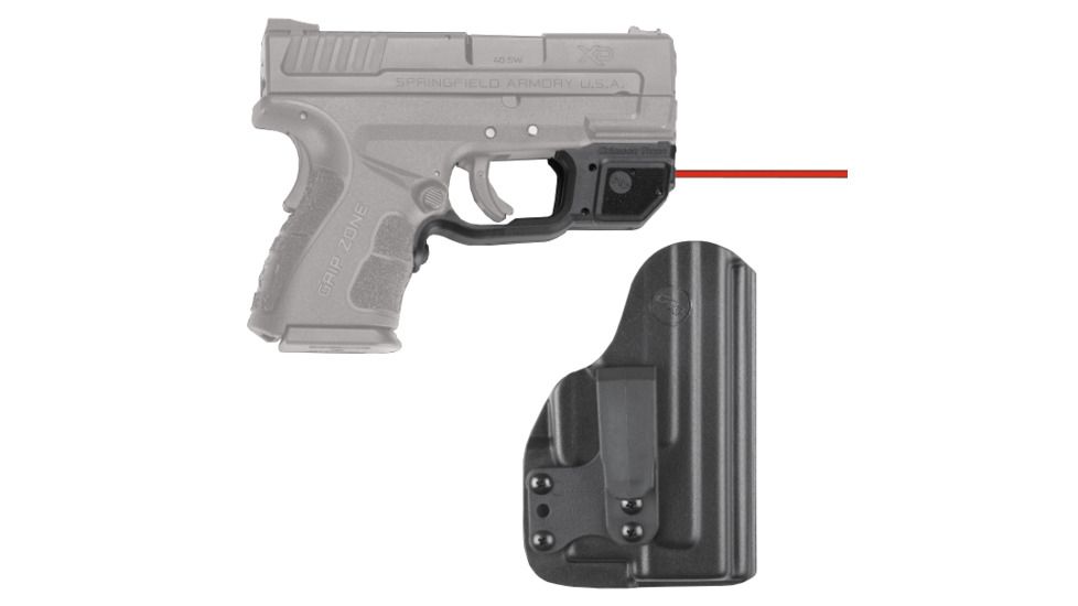 Crimson Trace Red Laser for Springfield Armory XD MOD.2 with BladeTech IWB Holster, Black LG-496-HBT