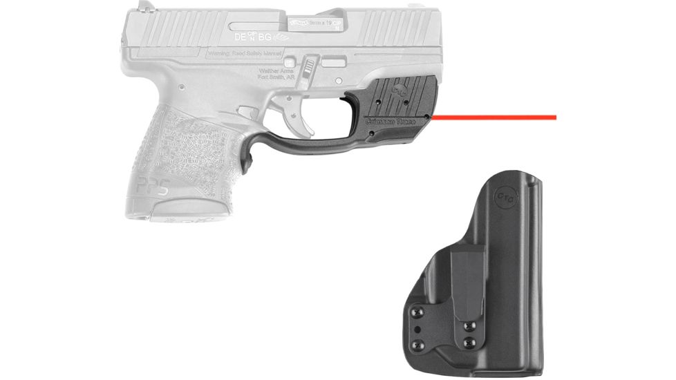 Crimson Trace Red Laser for Walther PPS M2 with BladeTech IWB Holster, Black LG-482-HBT