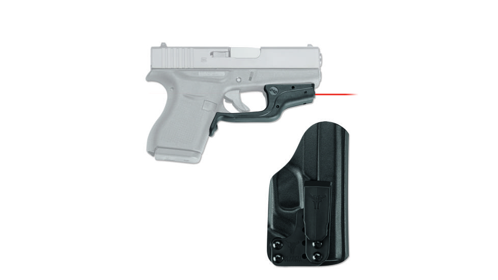 Crimson Trace Red Laserguard For Glock 43 w/Blade Tech IWB Holster, LG-443-HBT