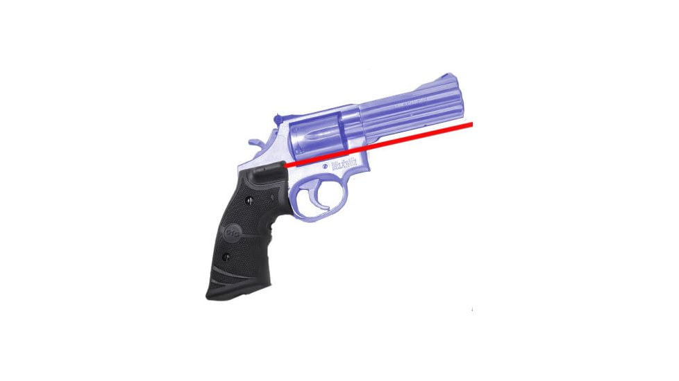 Crimson Trace Rubber Handgun Lasergrip for S&amp;W K/L Frame Round Butt