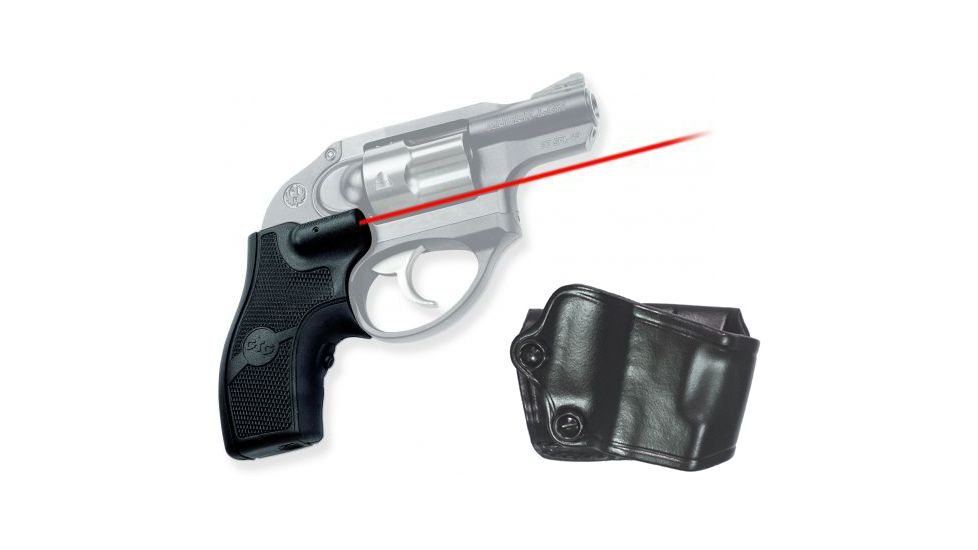 Crimson Trace Ruger LCR Laser Sight, GOULD, Grip and Leather Holster Combo LG-411H GOULD