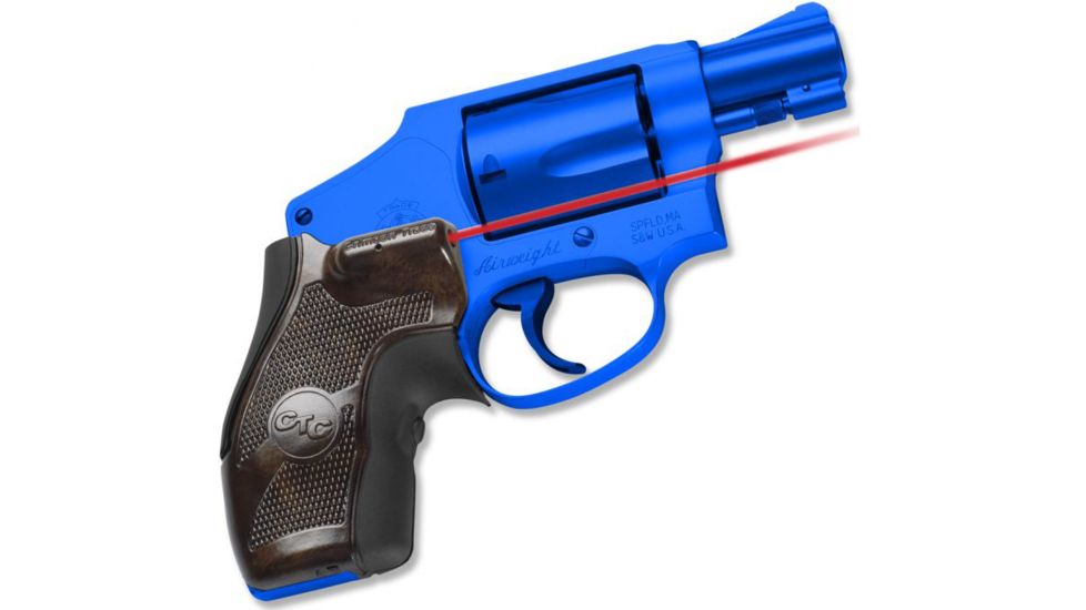 Crimson Trace S&amp;W JFrame Round Butt Chestnut Lasergrip, Front Activation LG-405-P20-DEMO