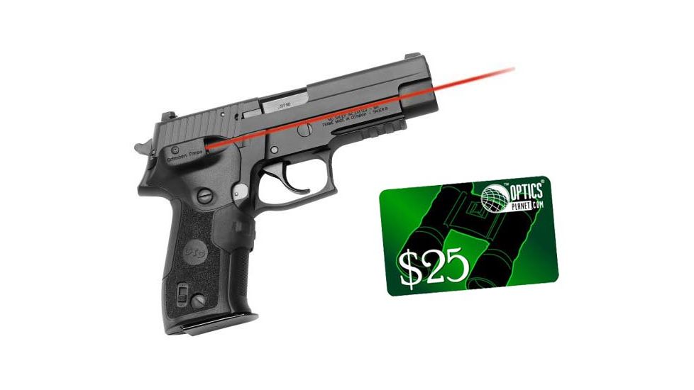 Crimson Trace Sig Sauer P226- LaserGrips-Front Activation, Dual Can IR/Red, Black LGD-426C w/ 25 Dollar Email Gift Certificate