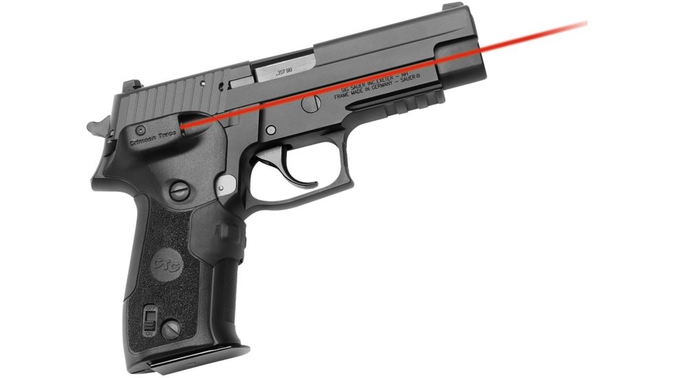 Crimson Trace Sig Sauer P226- LaserGrips-Front Activation, Dual Can IR/Red, Black LGD-426C