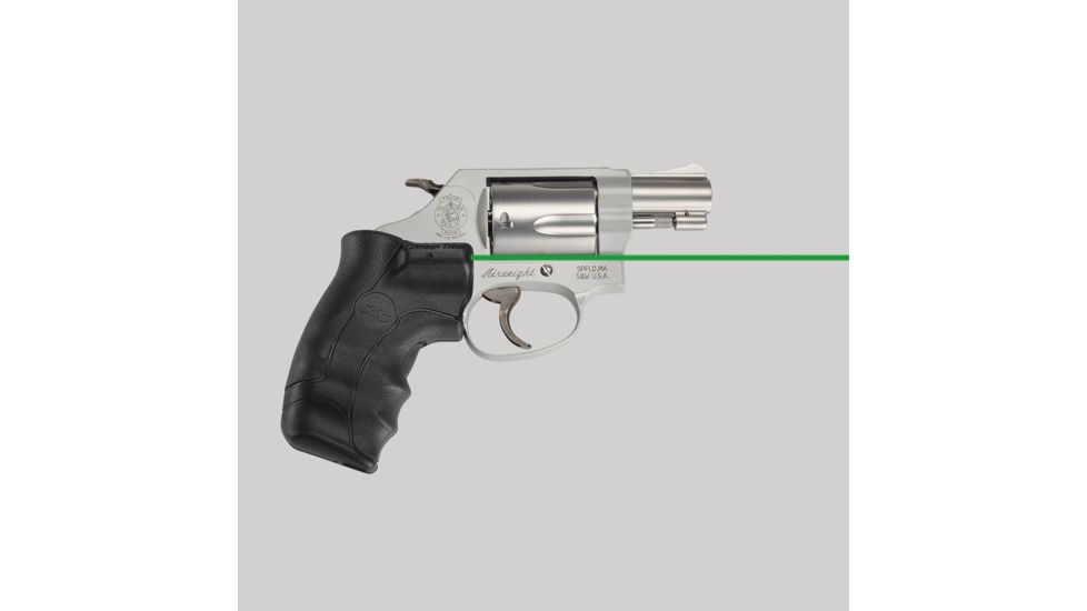 Crimson Trace Smith and Wesson J-Frame Revolver Round Butt Lasergrip Green Laser Sight