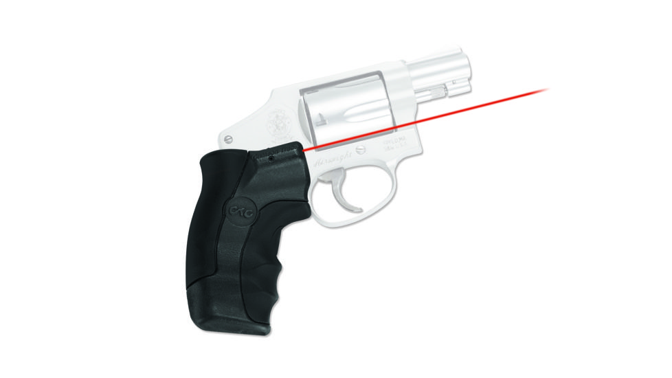 Crimson Trace Smith and Wesson J-Frame Revolver Round Butt Lasergrip Red Laser Sight LG-350