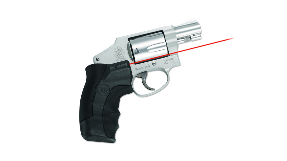 Crimson Trace Smith and Wesson J-Frame Revolver Round Butt Lasergrip Red Laser Sight LG-350